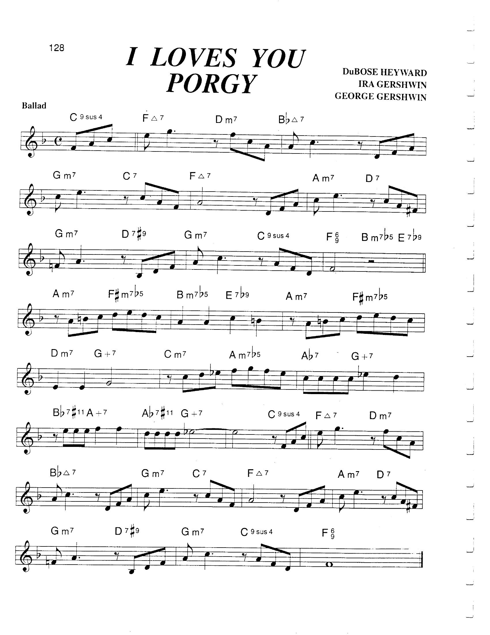 I Loves You Porgy I Loves You Porgy