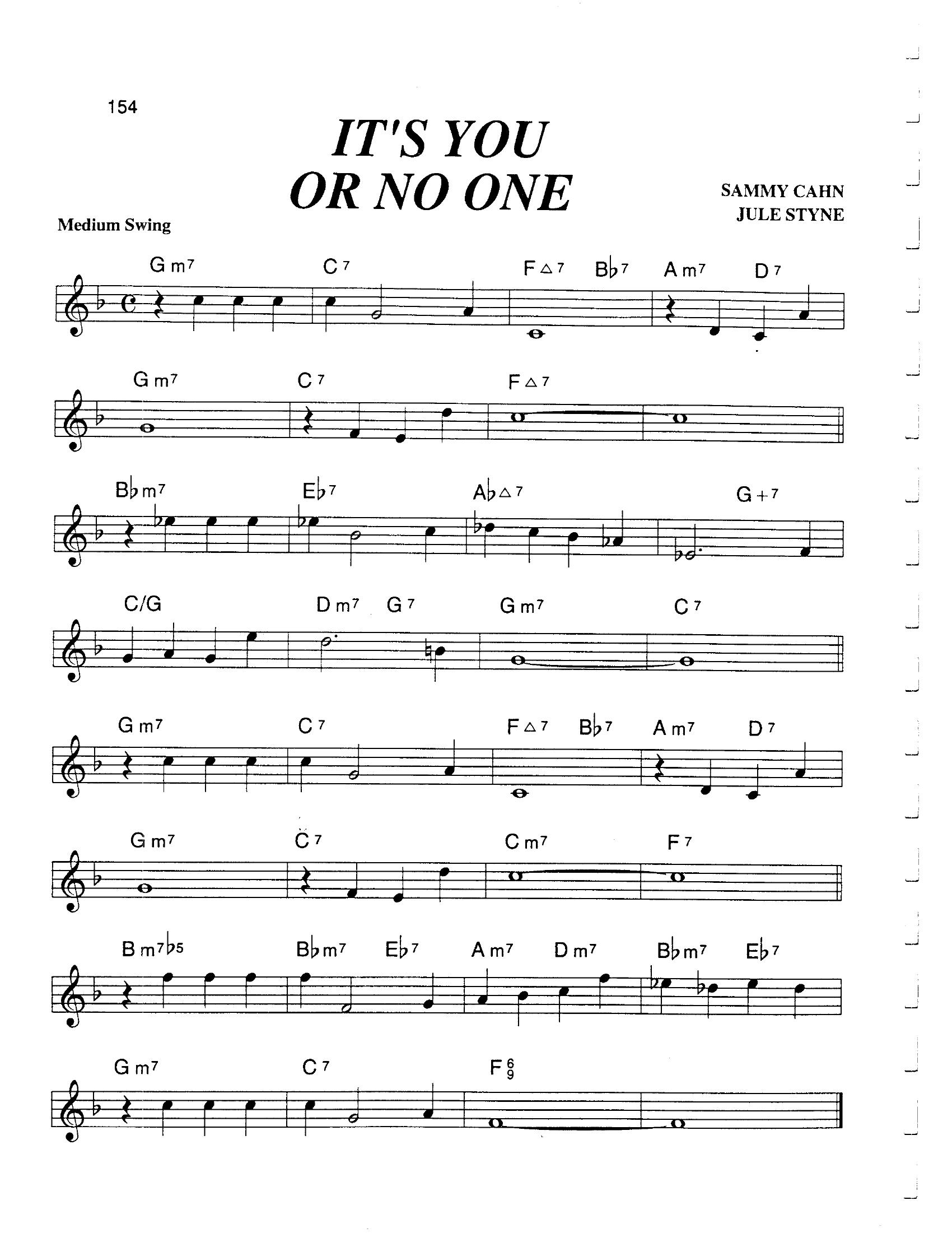 It's You Or No One It's You Or No One