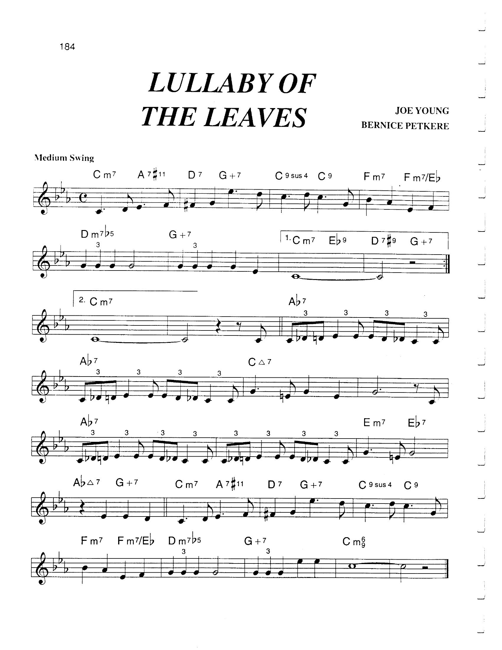 Lullaby Of The Leaves Lullaby Of The Leaves