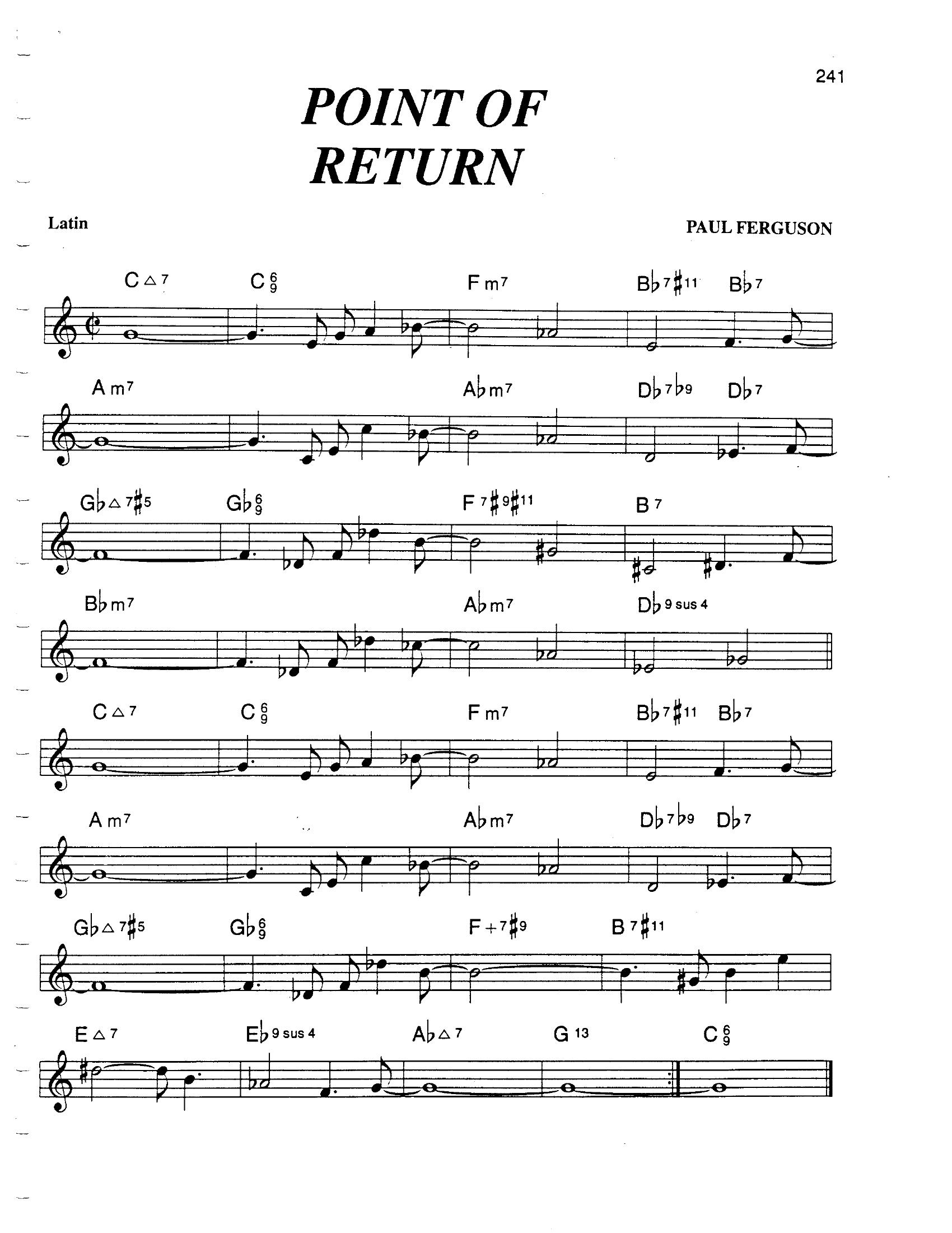 Point Of Return Point Of Return