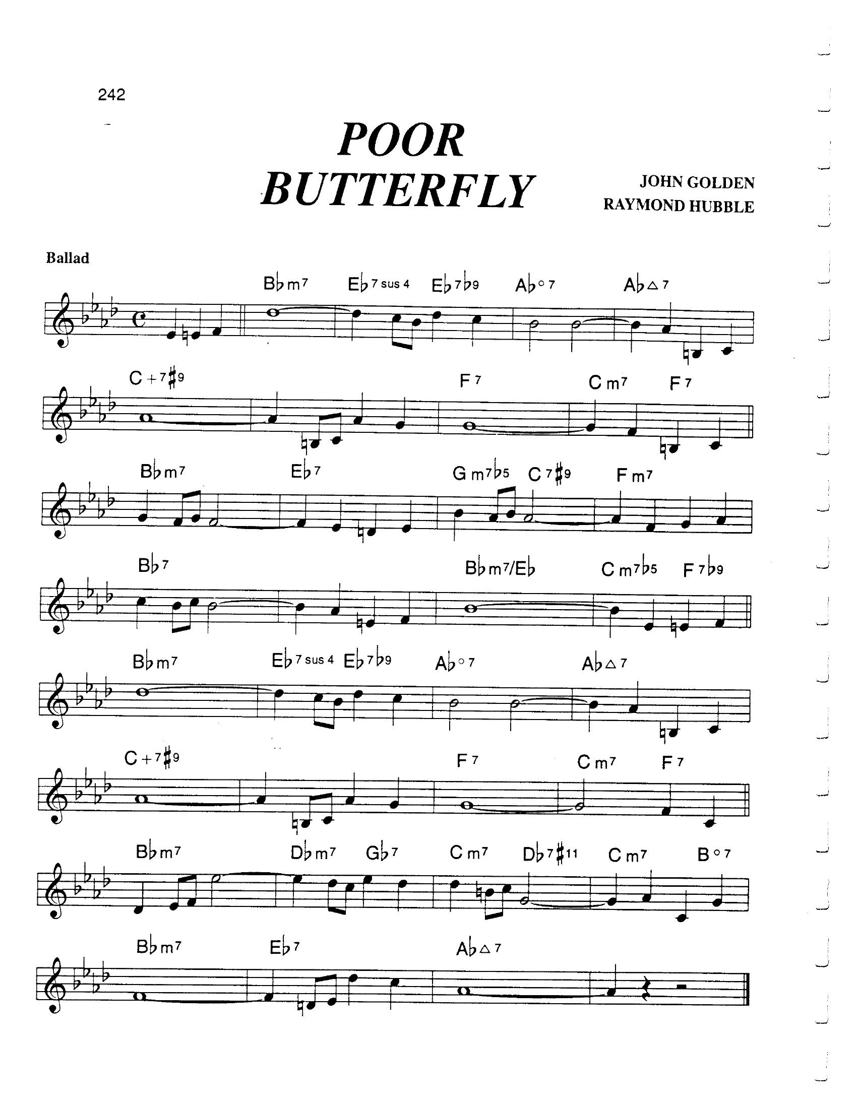 Poor Butterfly Poor Butterfly