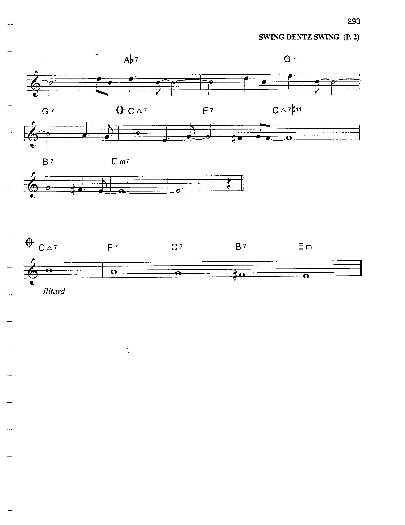 Swing Dentz Swing Swing Dentz Swing