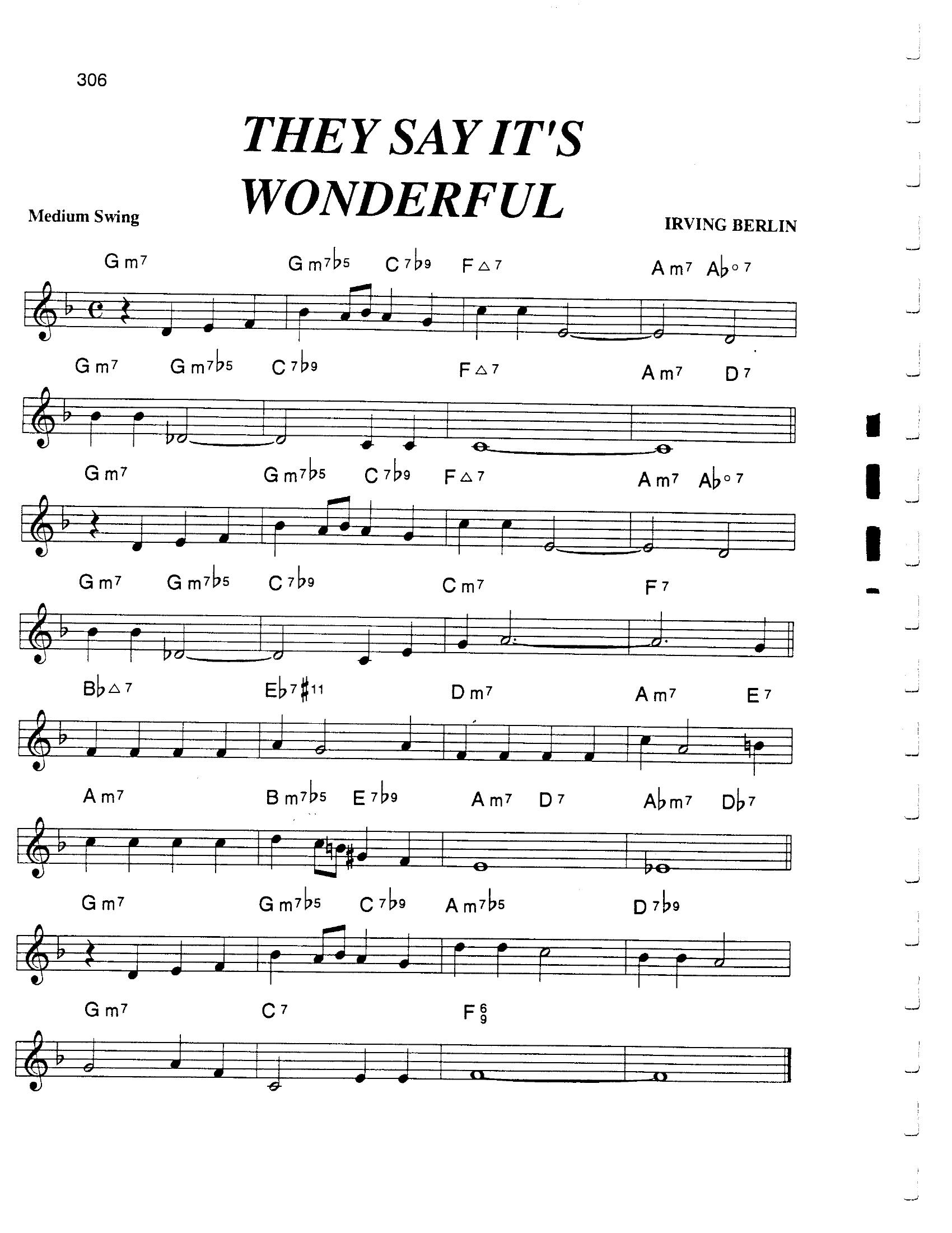 They Say It's Wonderful They Say It's Wonderful