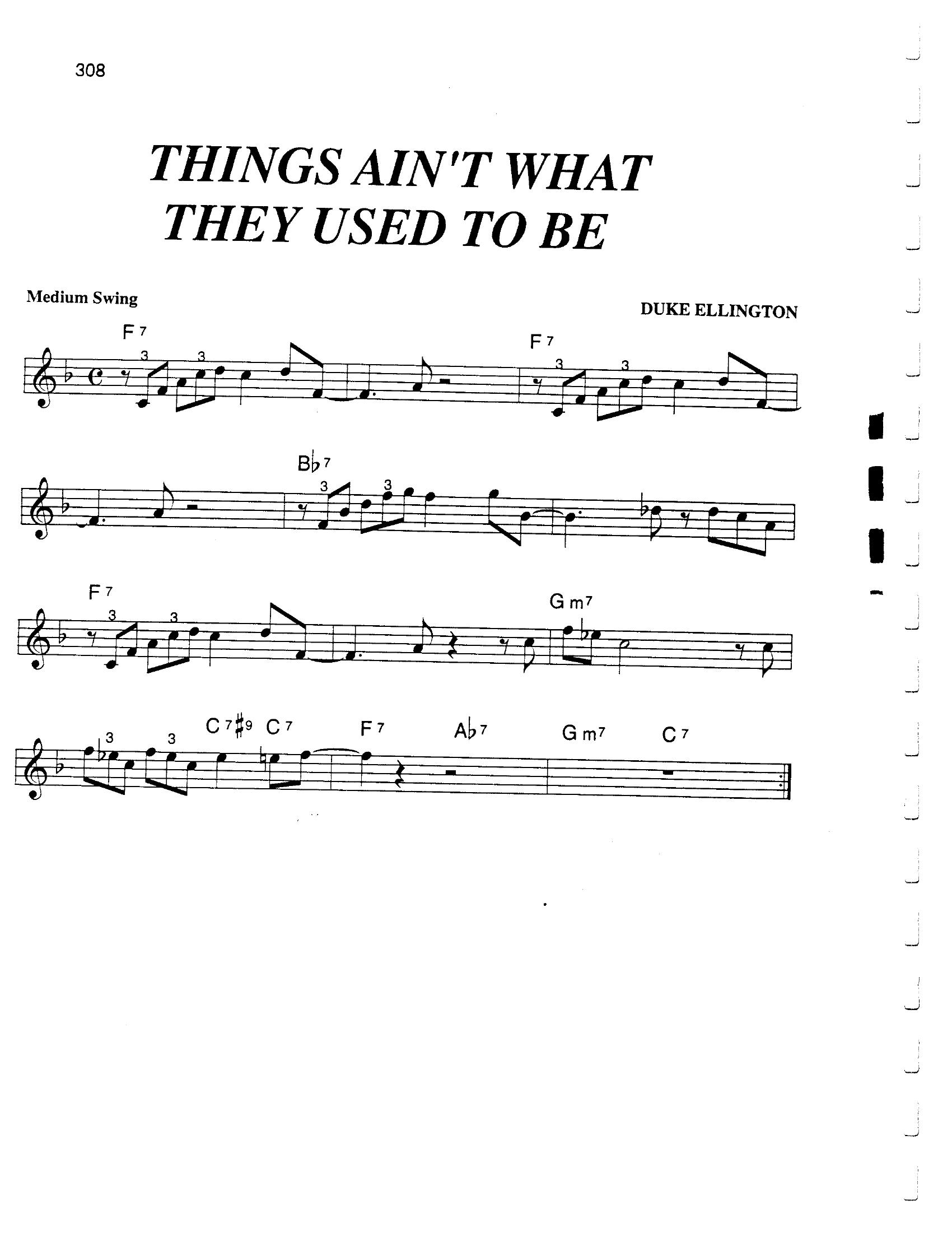 Things Ain't What They Used To Be Things Ain't What They Used To Be