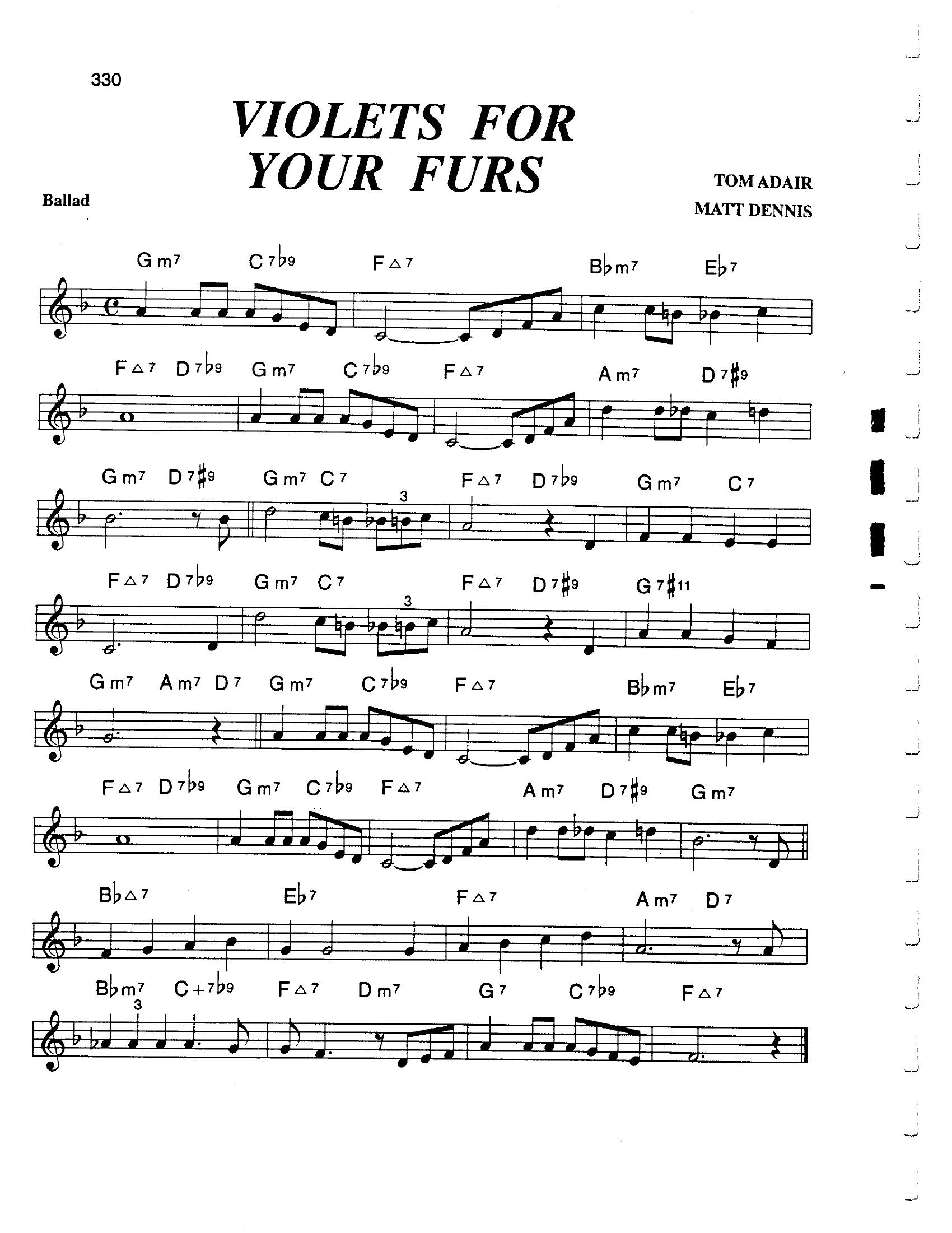 Violets For Your Furs Violets For Your Furs