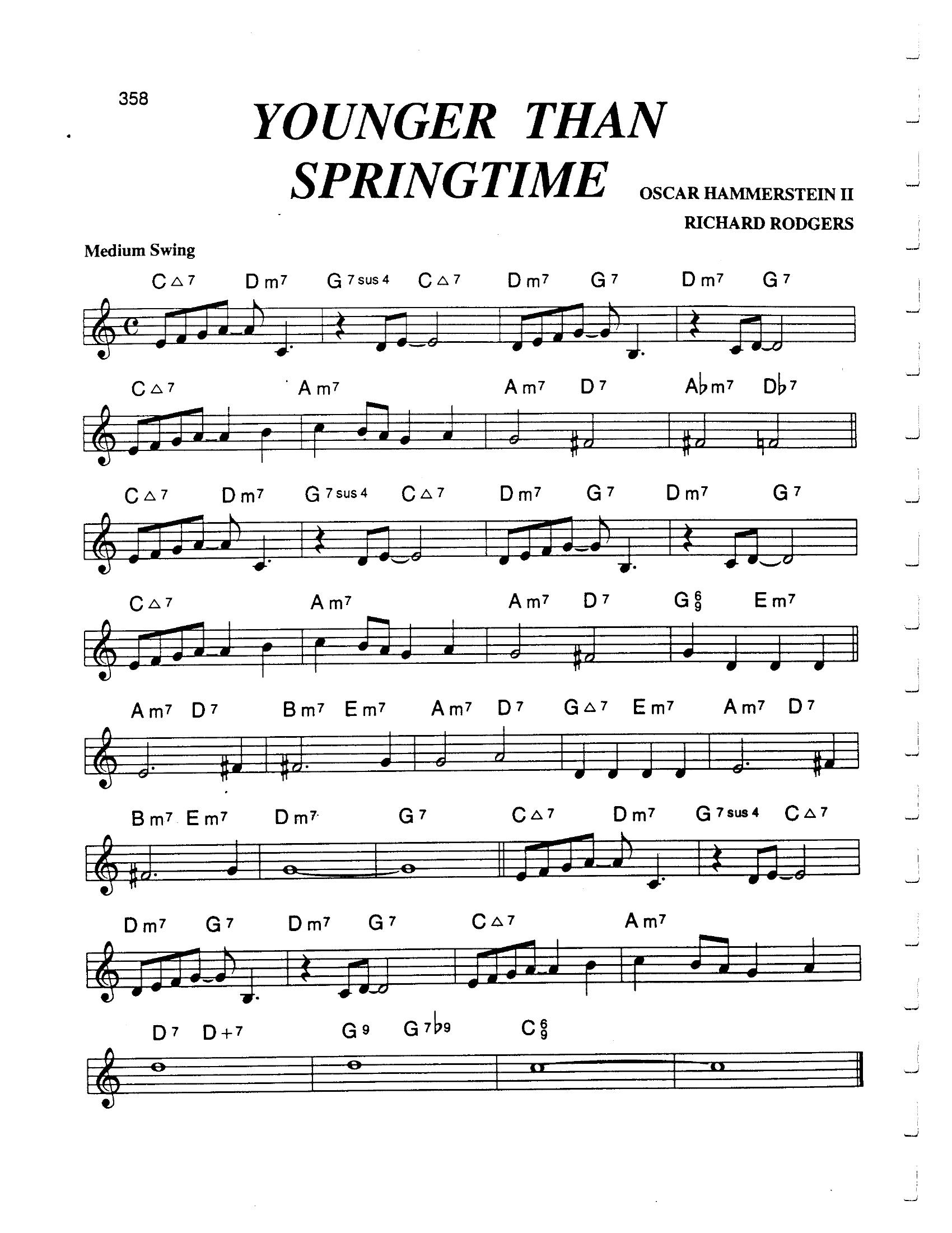 Younger Than Springtime Younger Than Springtime