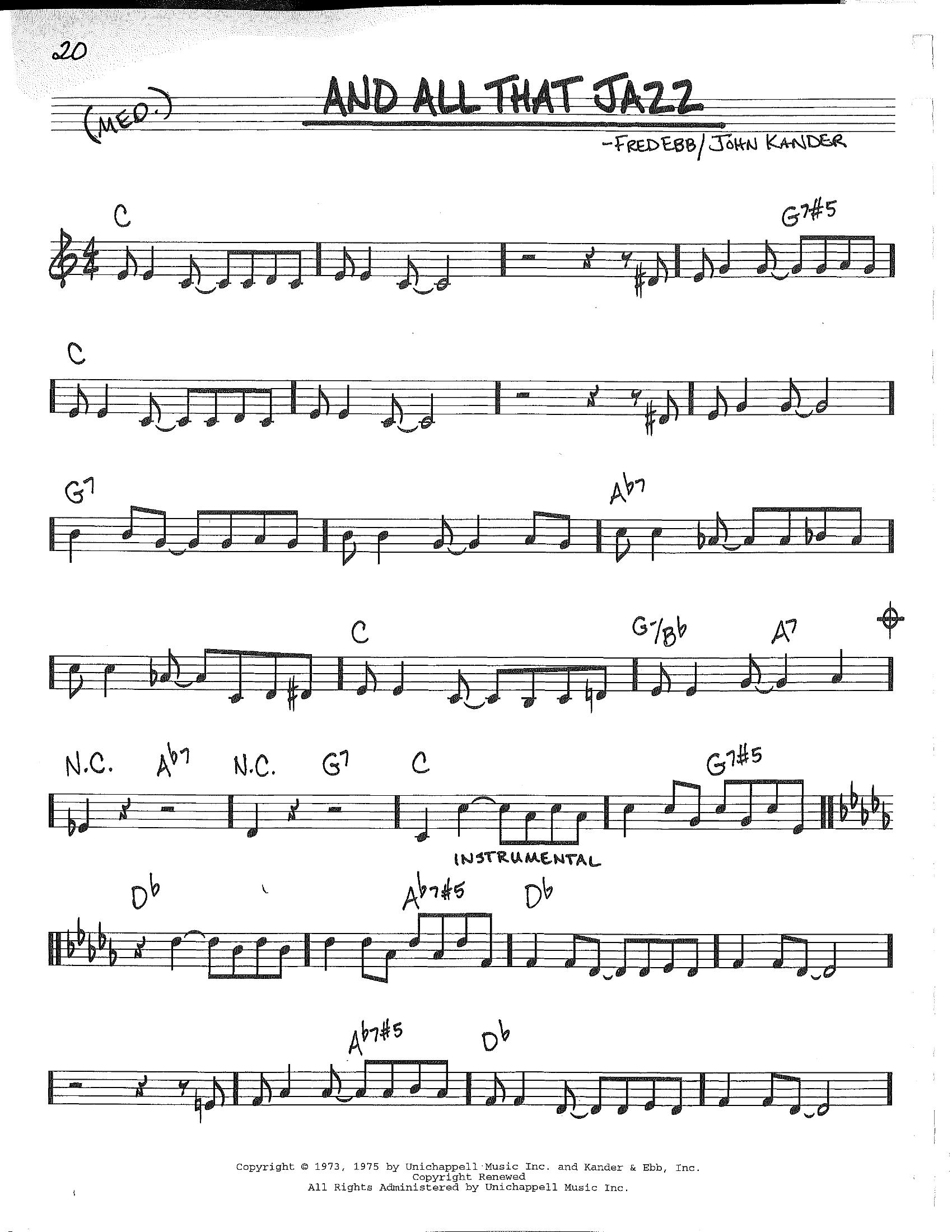 And All That Jazz And All That Jazz