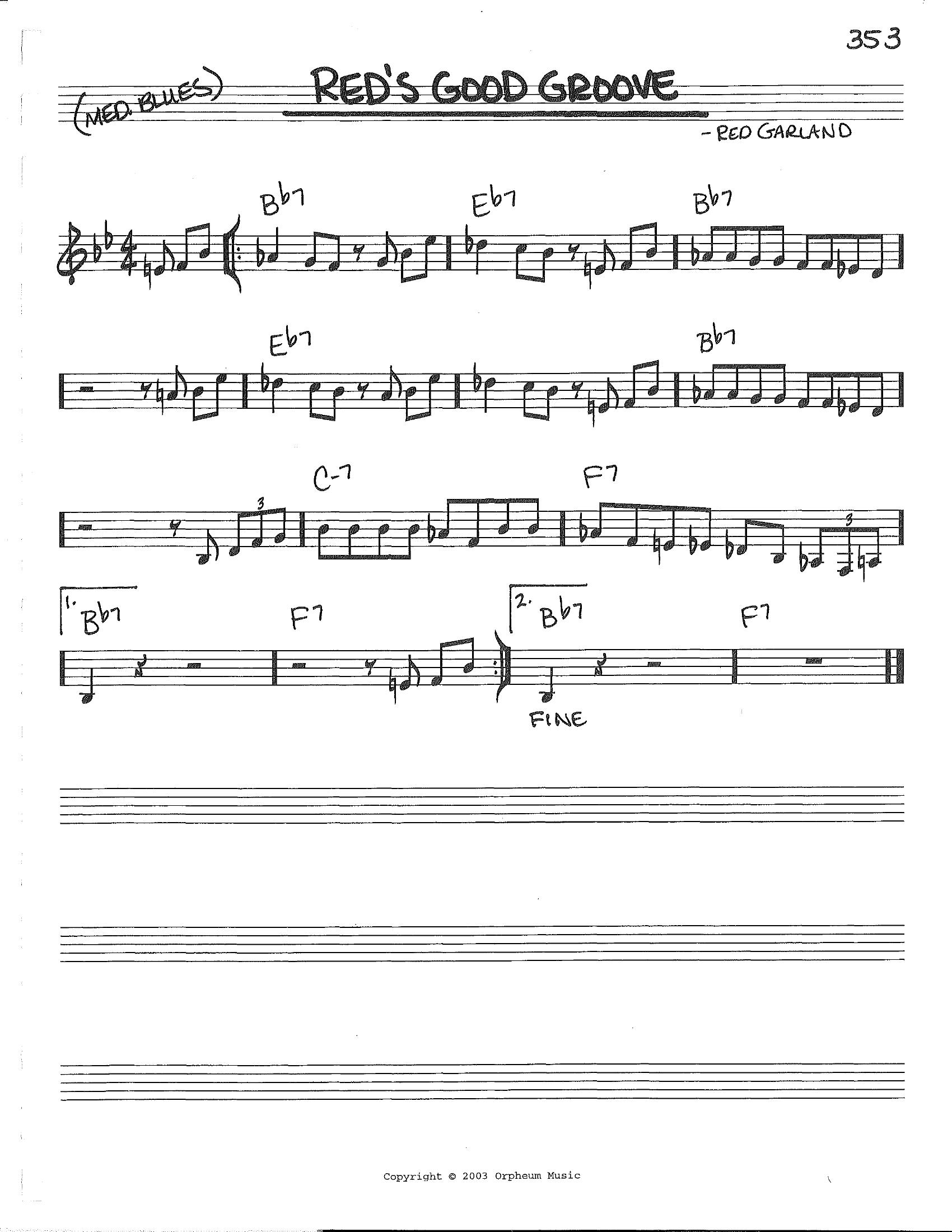 Red’s Good Groove Red’s Good Groove