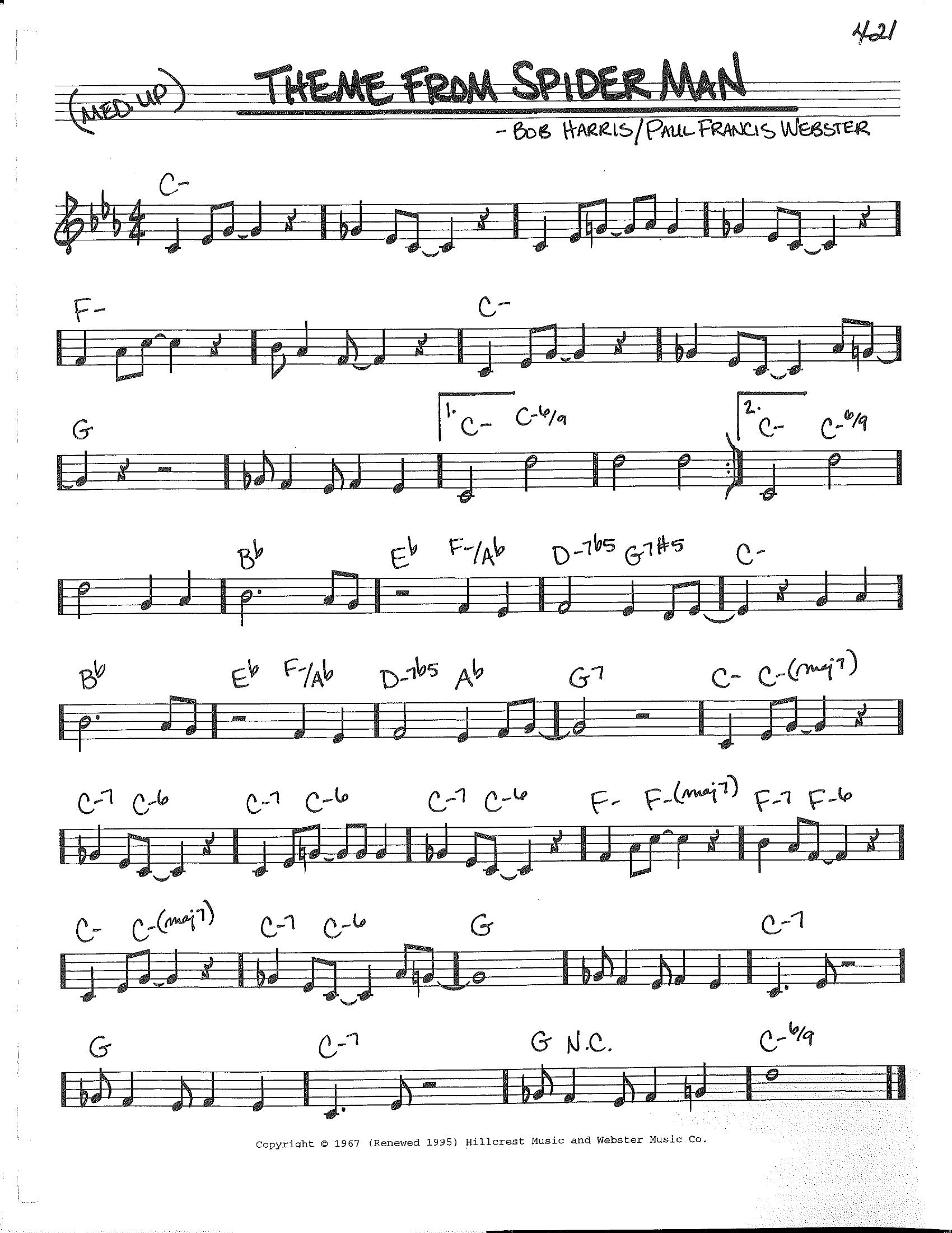 Theme From Spider Man Theme From Spider Man