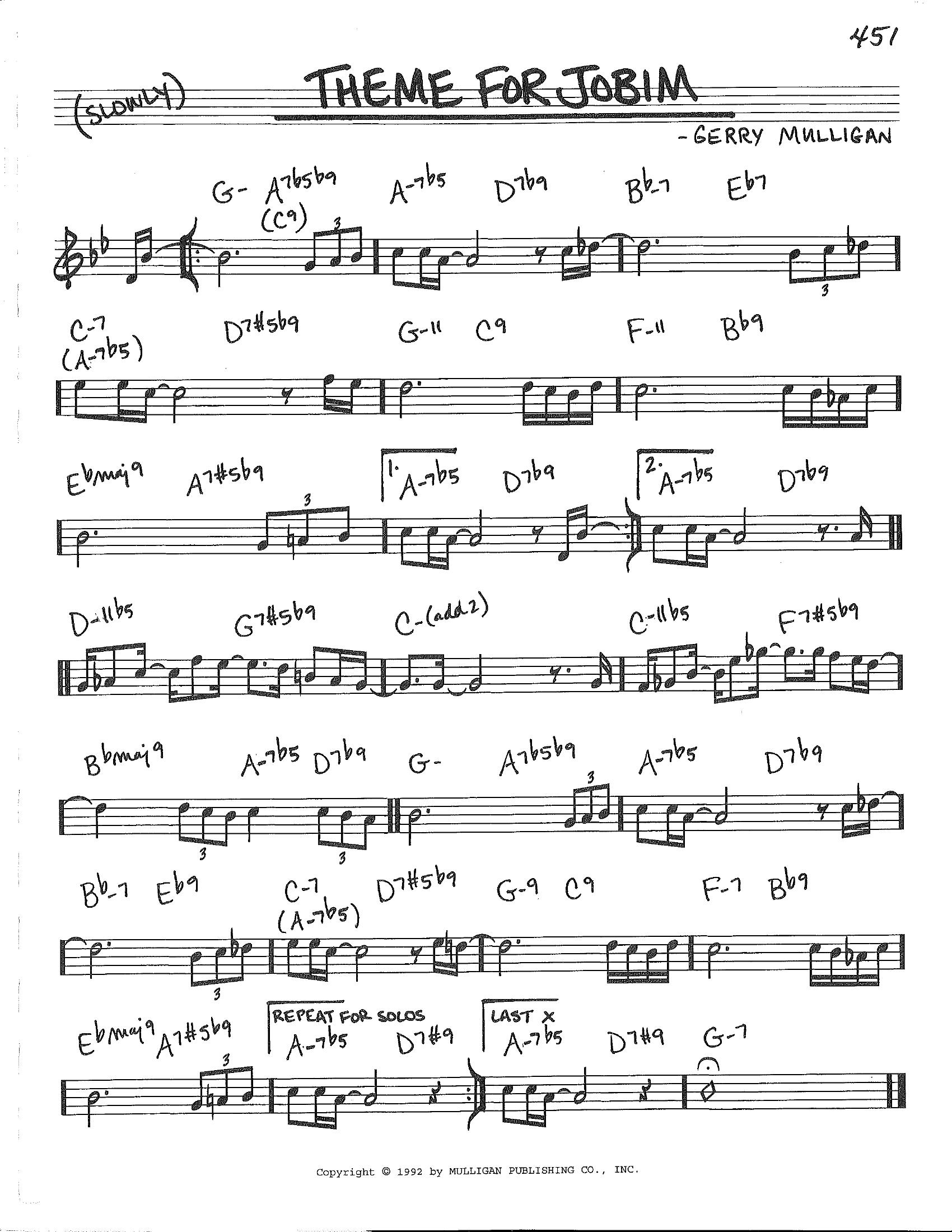 Theme For Jobim Theme For Jobim