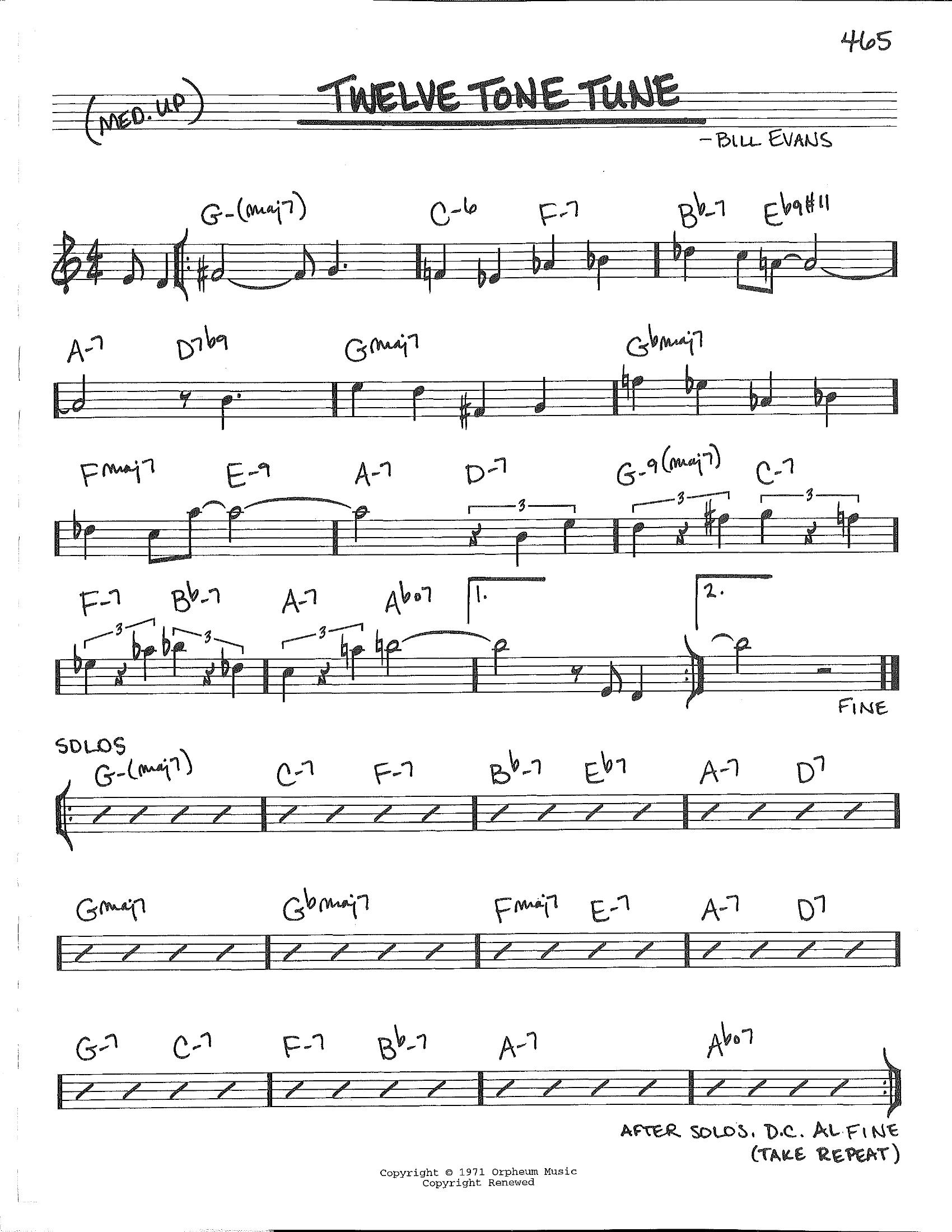 Twelve Tone Tune Twelve Tone Tune